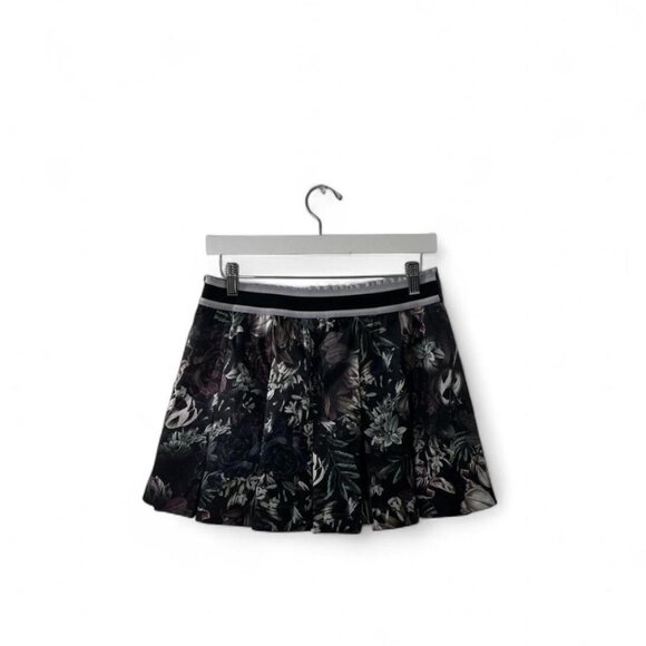 Nike Dri-FIT Floral Pleated Skort L Built-In Shorts Athleisure Tenniscore Black - Picture 4 of 9